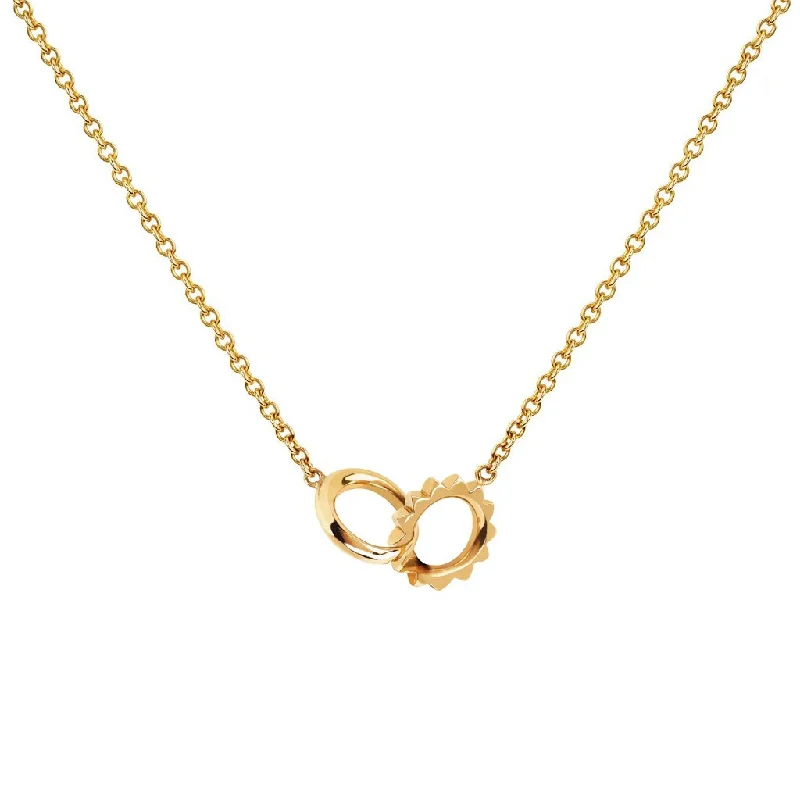 classic gemstone stud earrings Baby Solid Interlocking Unity Necklace
