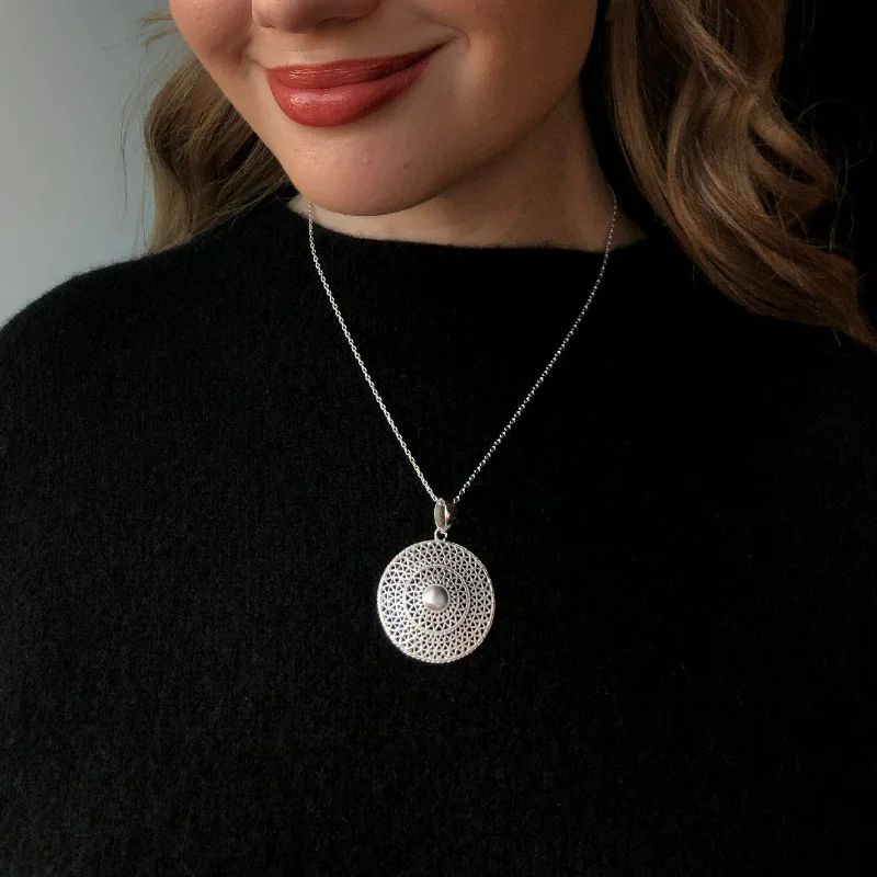 vintage-inspired gold locket New! Celtic Sun Shield Pendant
