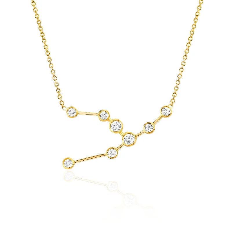 cute cat charm bracelet Taurus Constellation Necklace