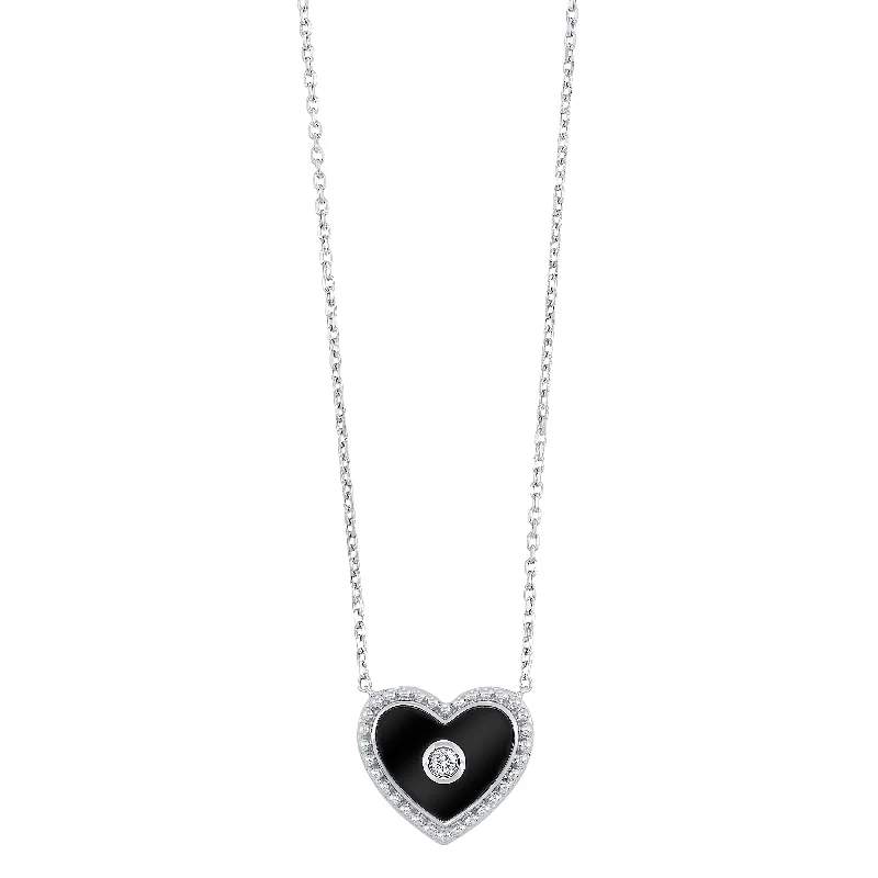 gothic claw ring men’s silver Silver Diamond Heart Pendant