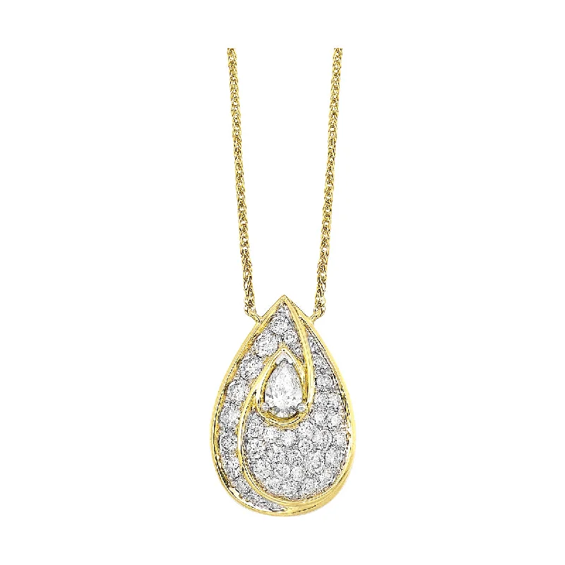 dainty ruby stacking rings 14Kt Yellow Gold Diamond 3/4Ctw Necklace