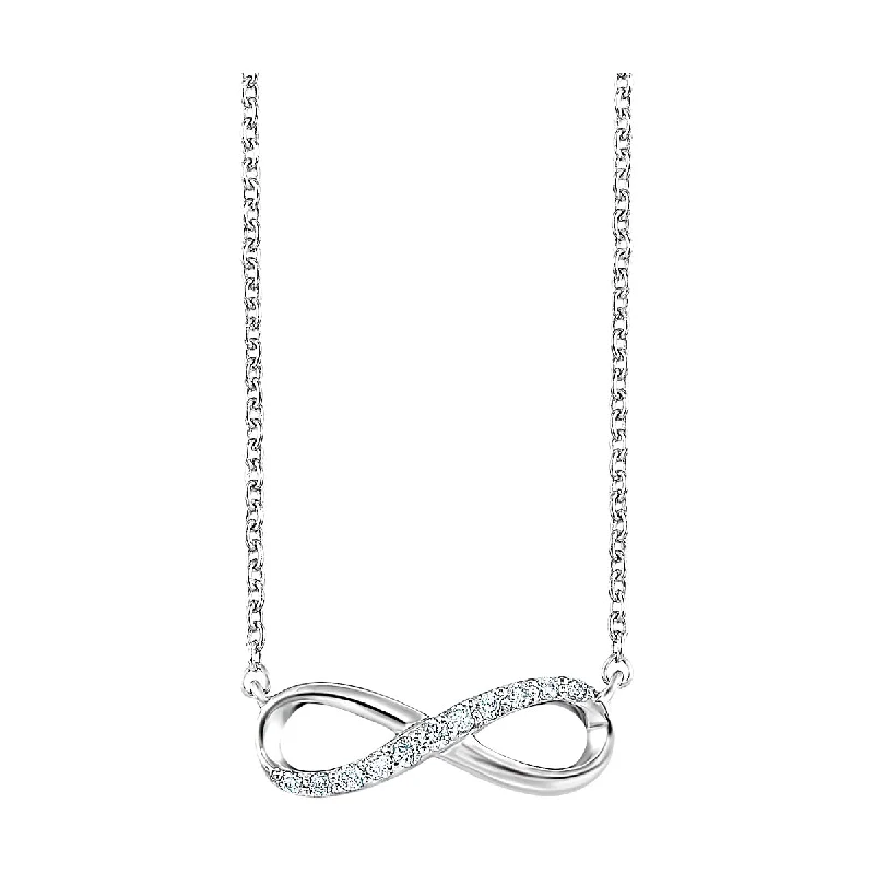 handmade leather pendant necklace Silver Diamond 1/20Ctw Necklace