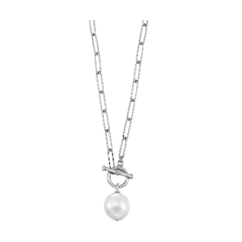 luxury diamond eternity ring Silver Pearl Necklace