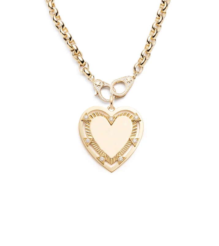 adjustable toe ring silver 16" Diamond Pave Sister Hook : Oversized Belcher Chain Choker with Oversized Engravable Heart and Oval Pushgate
