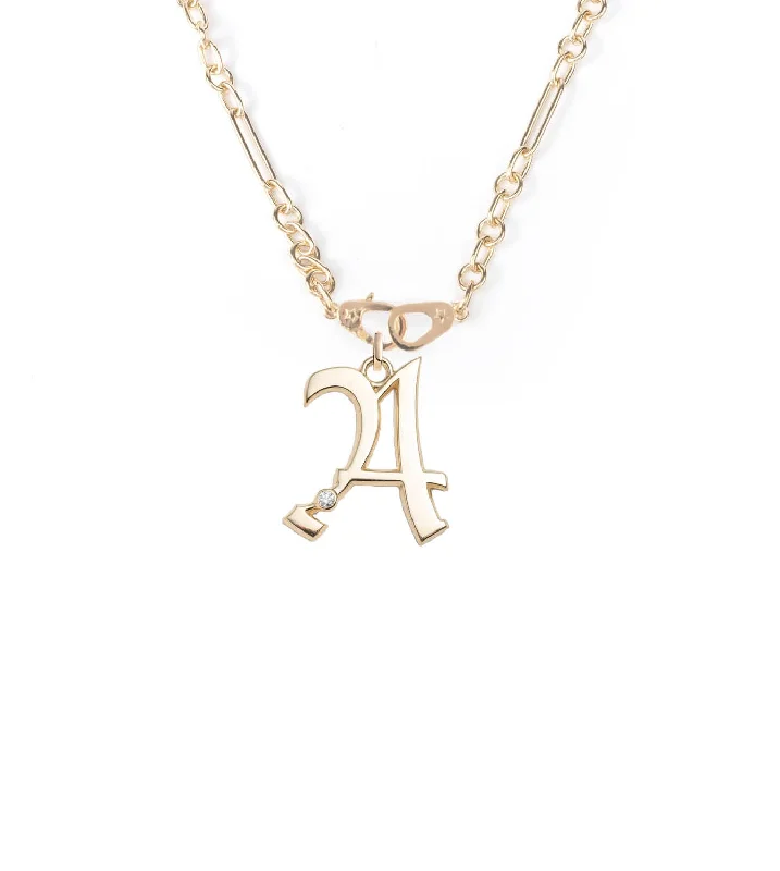 handcrafted filigree ring silver Oversized Initial : Small Mixed Clip 36 Sister Hook Necklace