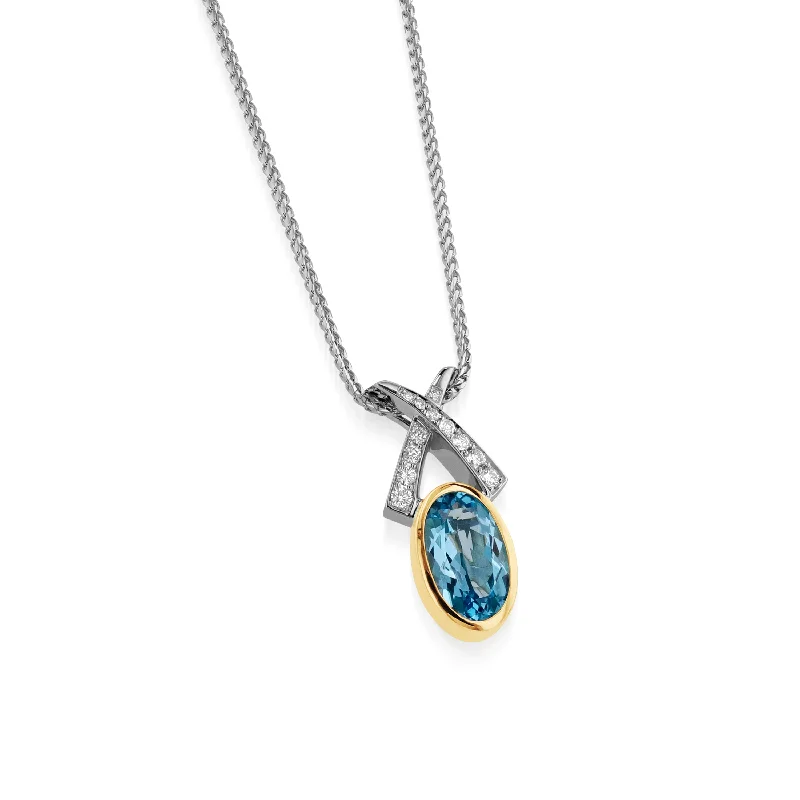 Paris X/O Gemstone Pendant Necklace