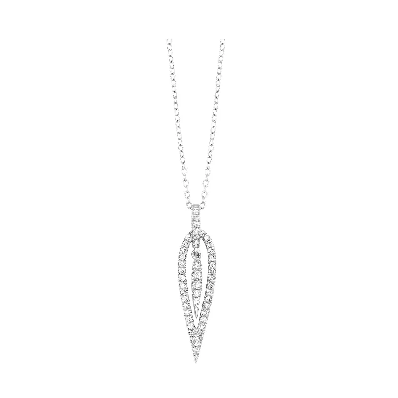 silver infinity symbol bracelet 14K White Gold and Diamond Pendant