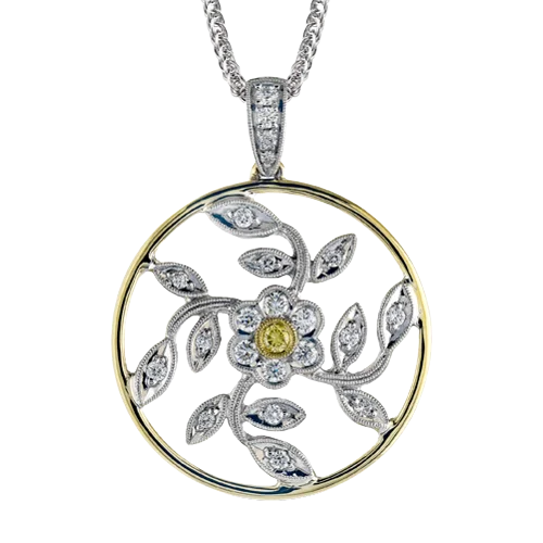 Pendant in 18k Gold with Diamonds