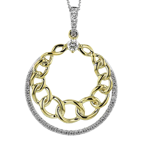 Pendant in 18k Gold with Diamonds