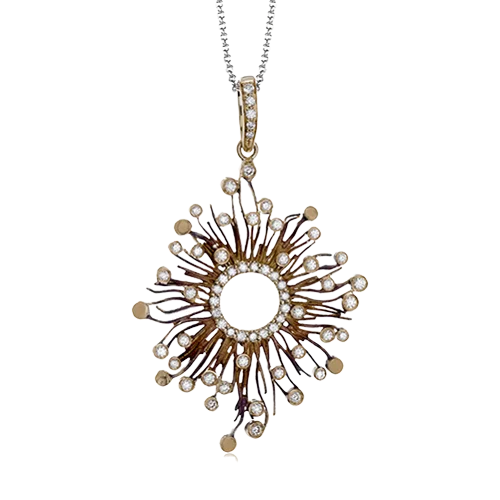 Pendant in 18k Gold with Diamonds