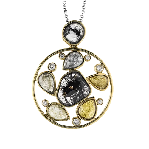 Pendant in 18k Gold with Diamonds