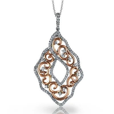 Pendant in 18k Gold with Diamonds