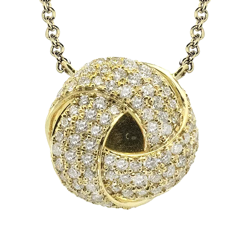 Pendant in 18k Gold with Diamonds