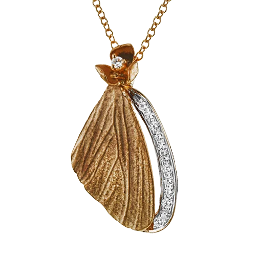 Pendant in 18k Gold with Diamonds