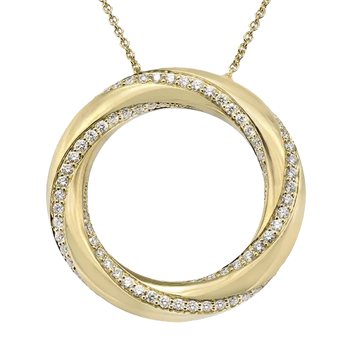 Pendant in 18k Gold with Diamonds