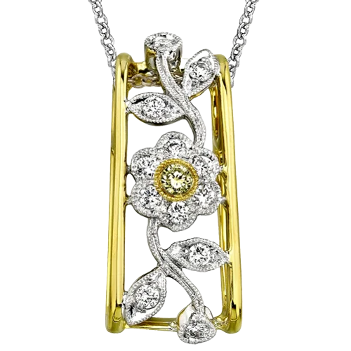 Pendant in 18k Gold with Diamonds