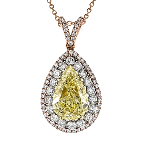 Pendant in 18k Gold with Diamonds