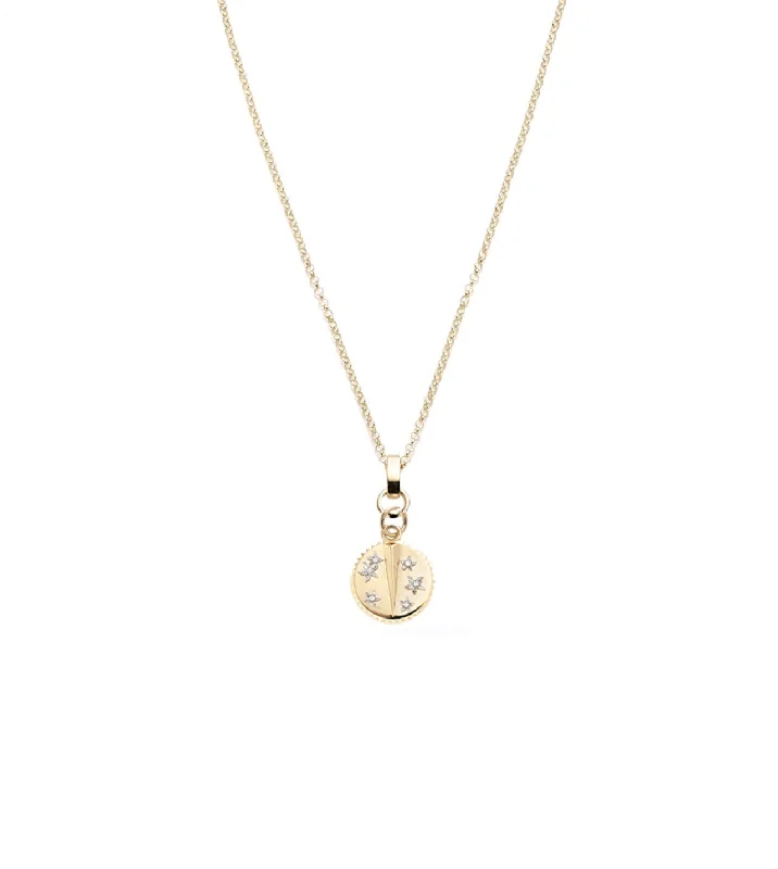 minimalist gold crescent moon necklace Resilience : Fine Belcher Slide Necklace