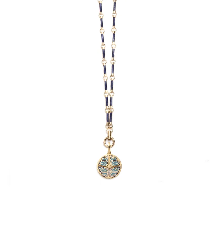 celestial sun and moon earrings Reverie : Element Chain Necklace Lapis