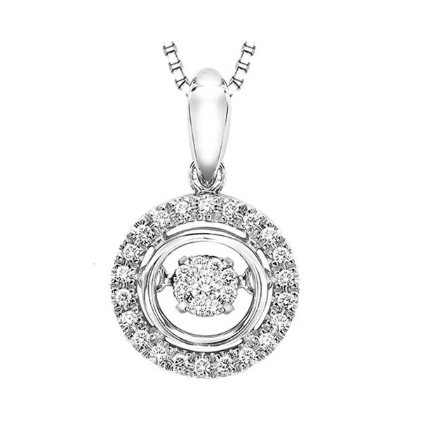handcrafted gemstone ring women Sterling Silver and Diamond Rhythm of Love Pendant