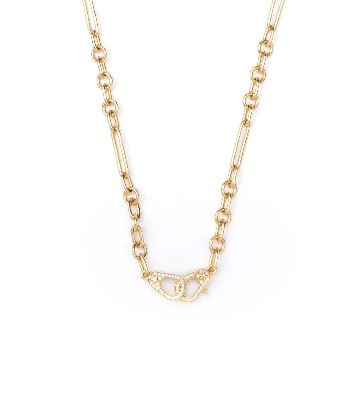 dainty chain bracelet layered Sister Hook : 16" Small Mixed Clip Chain
