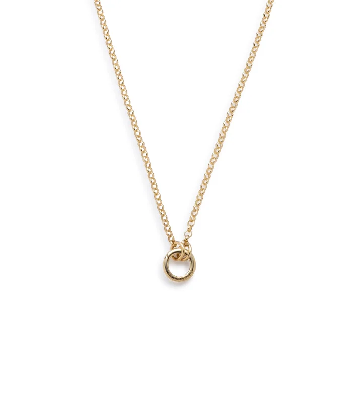 dainty feather charm necklace Small Belcher Open Chain with Mini Chubby Annex Link