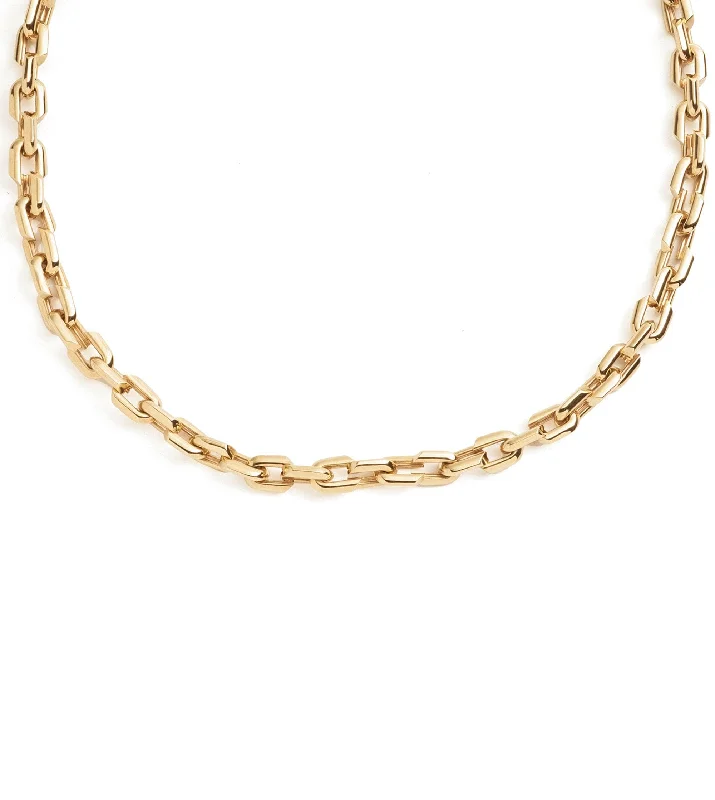 celestial sunburst ring gold Small Strong Hearts Love Link Chain Necklace