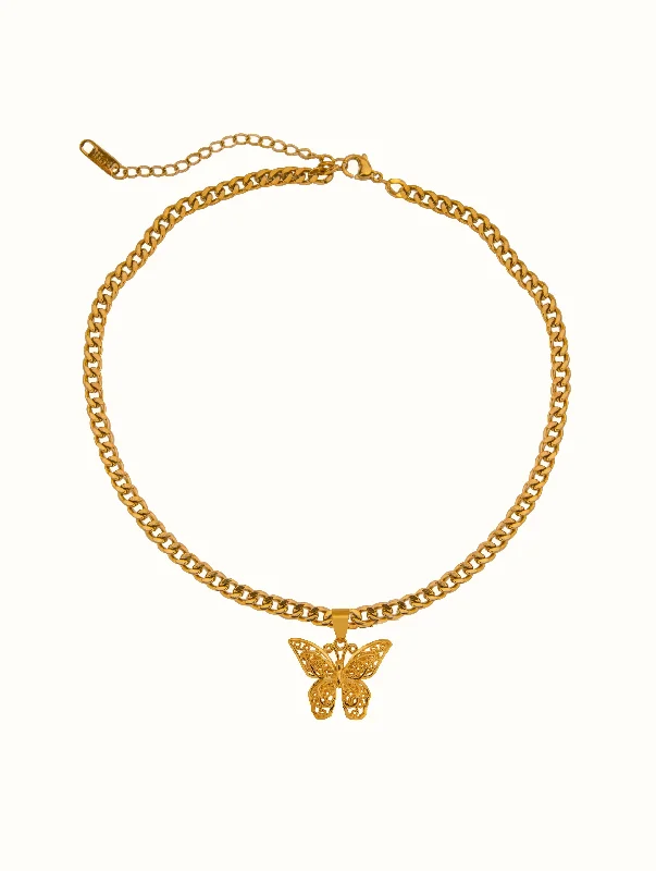 birthstone stacking rings set Sophie Butterfly Choker