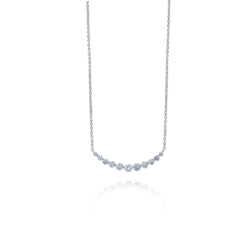 Spark Diamond Expression Necklace 0.85cttw/18KW