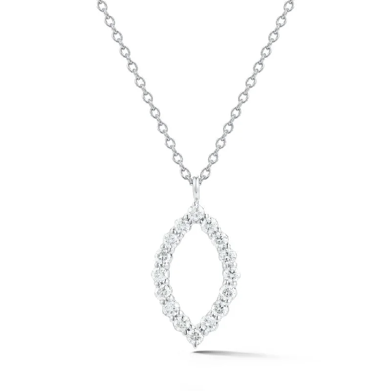 Spark Marquise Shape Diamond Necklace 0.43cttw