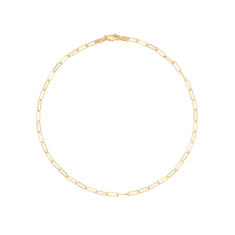 men’s black titanium ring STAPLE CHAIN ANKLET