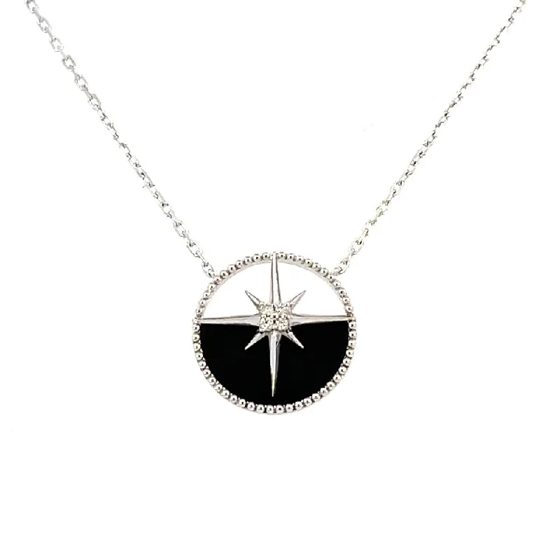 men’s hammered titanium ring Sterling Silver and Black Ceramic Fashion Necklace