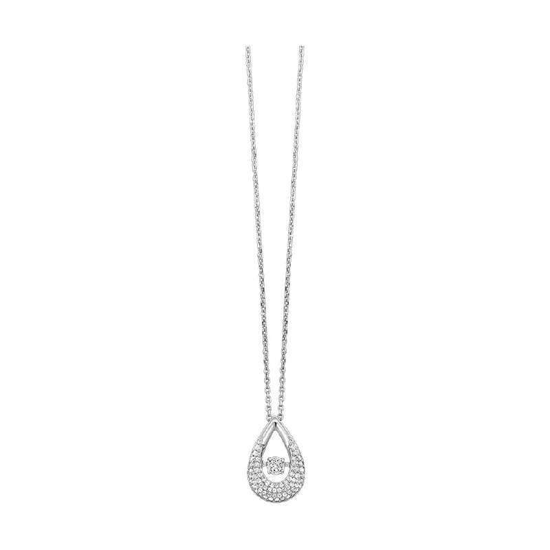dainty rose gold anklet Sterling Silver ROL Teardrop Diamond Pendant