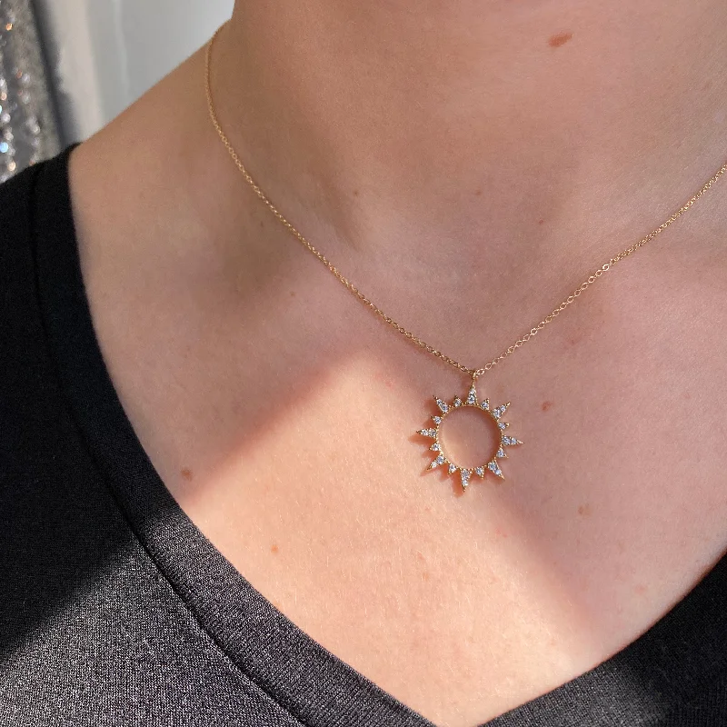 personalized bar necklace silver SUN SALUTATION NECKLACE