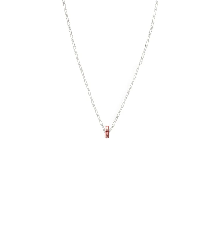 pearl stud earrings classic Strength : Heart Beat Super Fine Clip Chain Necklace White Gold