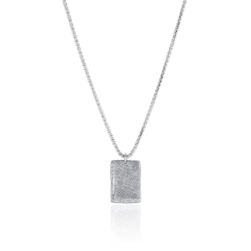 gold-plated chain necklace with charms Textured Alchemy Plate Necklace
