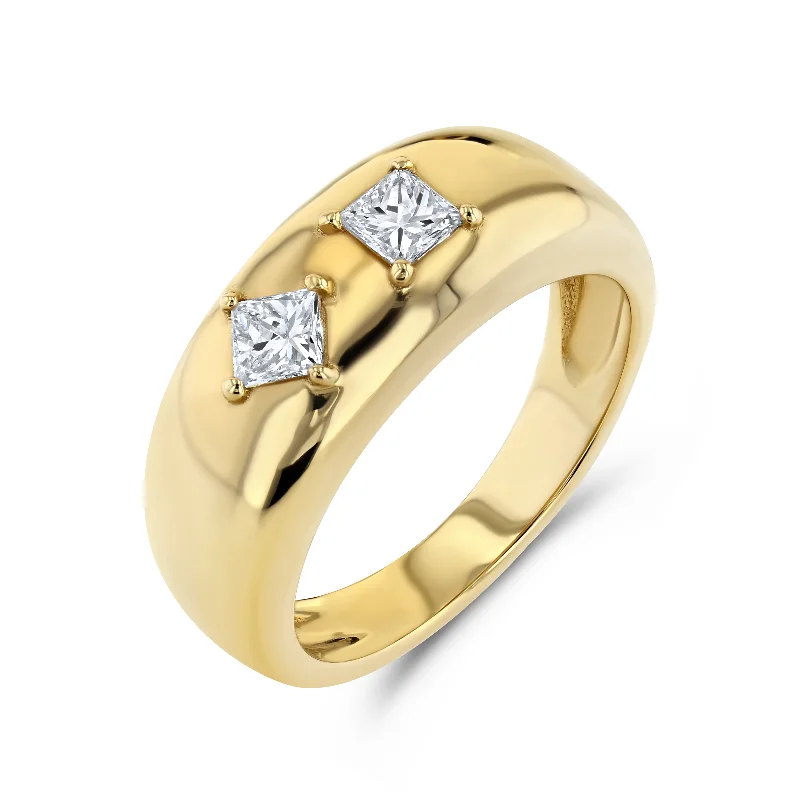 yellow sapphire engagement ring Toi et Moi Cloud Ring