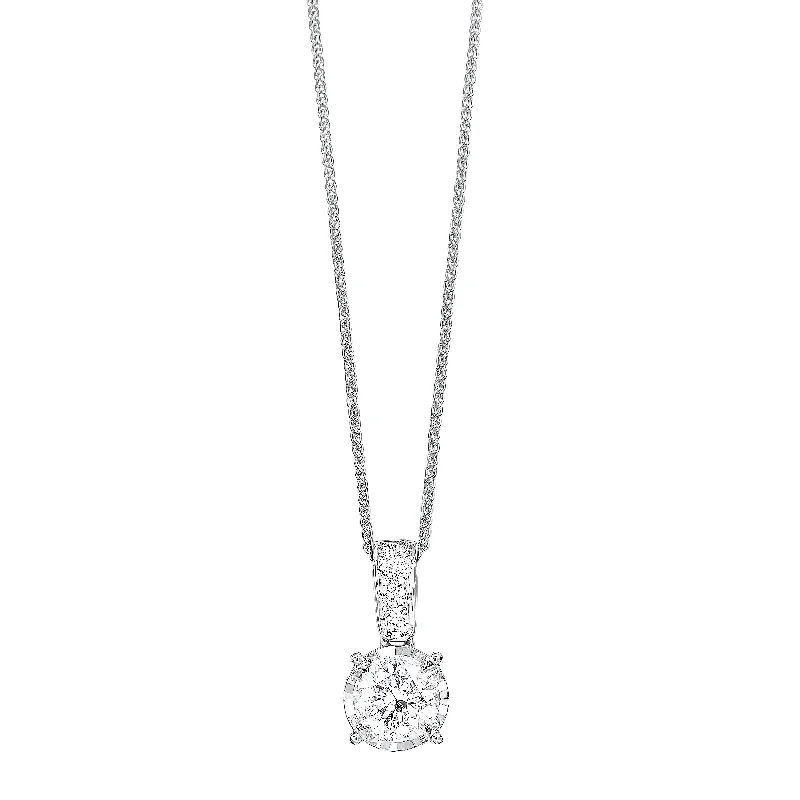 infinity necklace with birthstones Tru-Reflection Diamond Solitaire Pendant