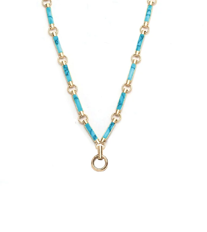 round cut diamond engagement ring Turquoise Stone Hanging Clockweight Chain