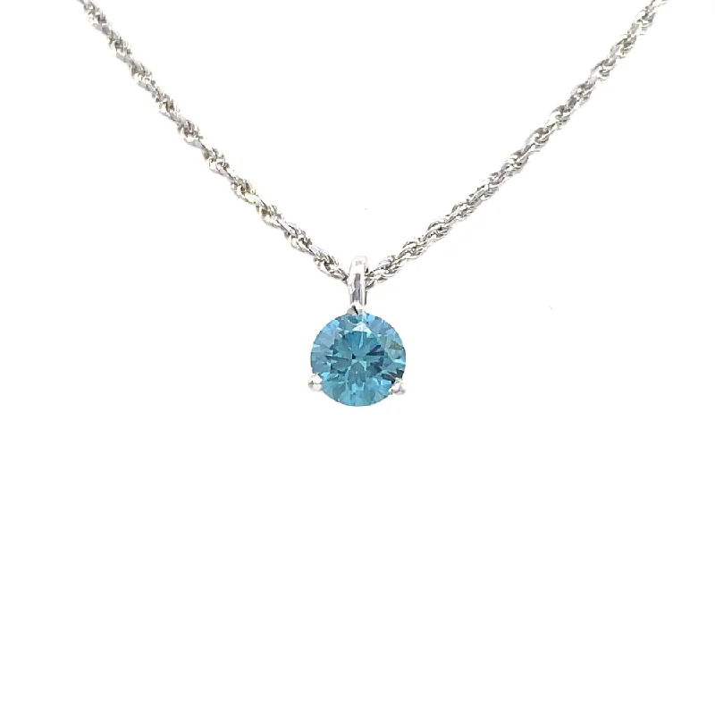 gold heart-shaped pendant necklace Flourish by Fernbaugh's Vivid Blue Diamond Pendant | Fernbaugh's Jewelers