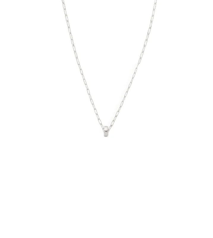 gold choker necklace simple Wholeness : Heart Beat Super Fine Clip Chain Necklace White Gold