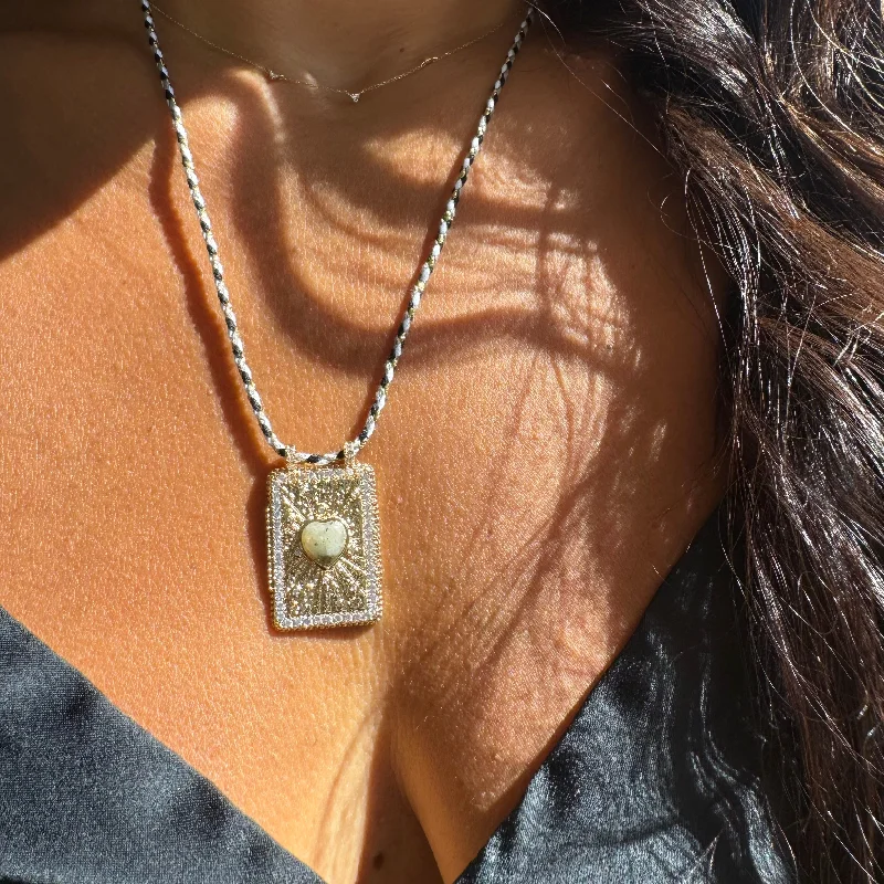 custom silver charm bracelet WILD HEARTS TAROT NECKLACE