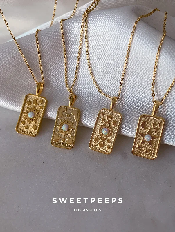 gold-plated figaro chain Wish Upon A Star Necklace