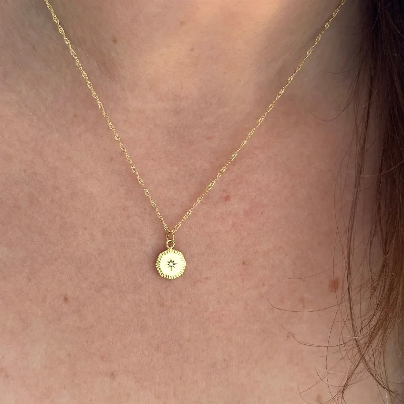 sparkling diamond drop earrings WISHING STAR NECKLACE
