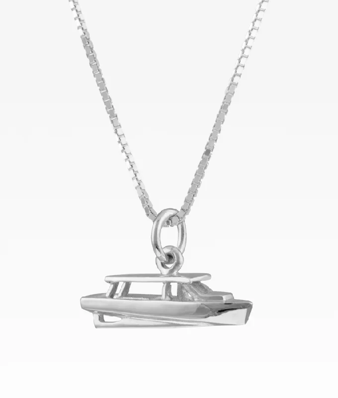 vintage platinum wedding band Workboat Necklace