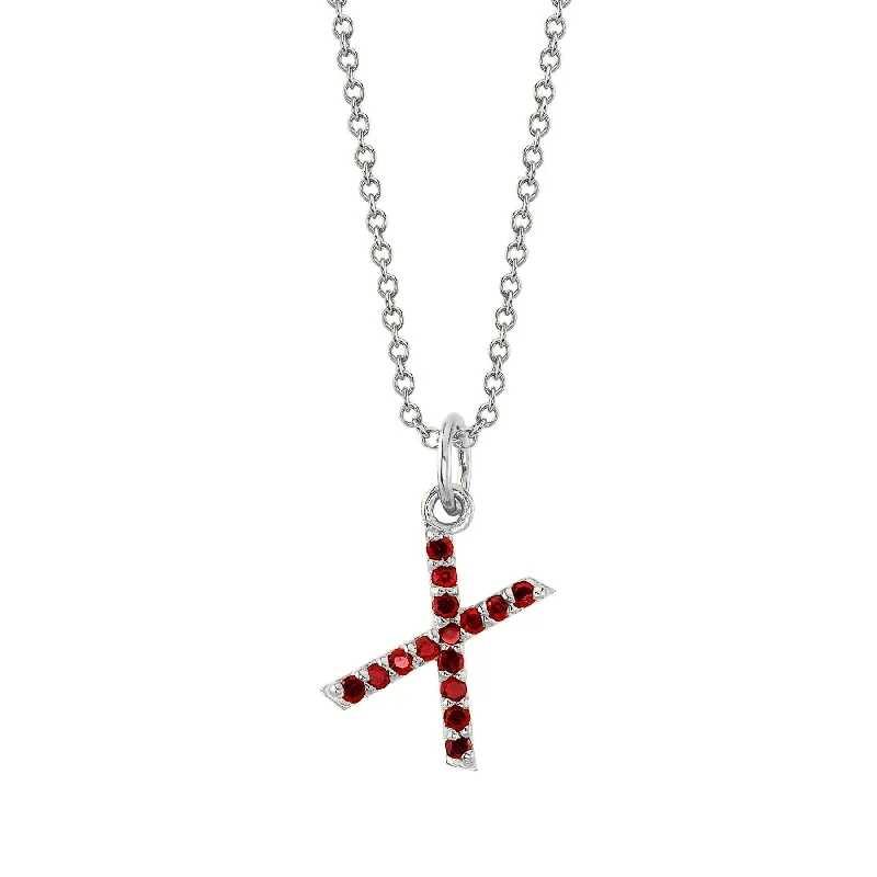 silver lotus flower earrings X Initial Birthstone Charm Necklace