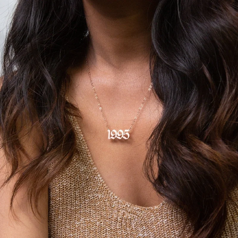 vintage rose gold cameo pendant Year Necklace