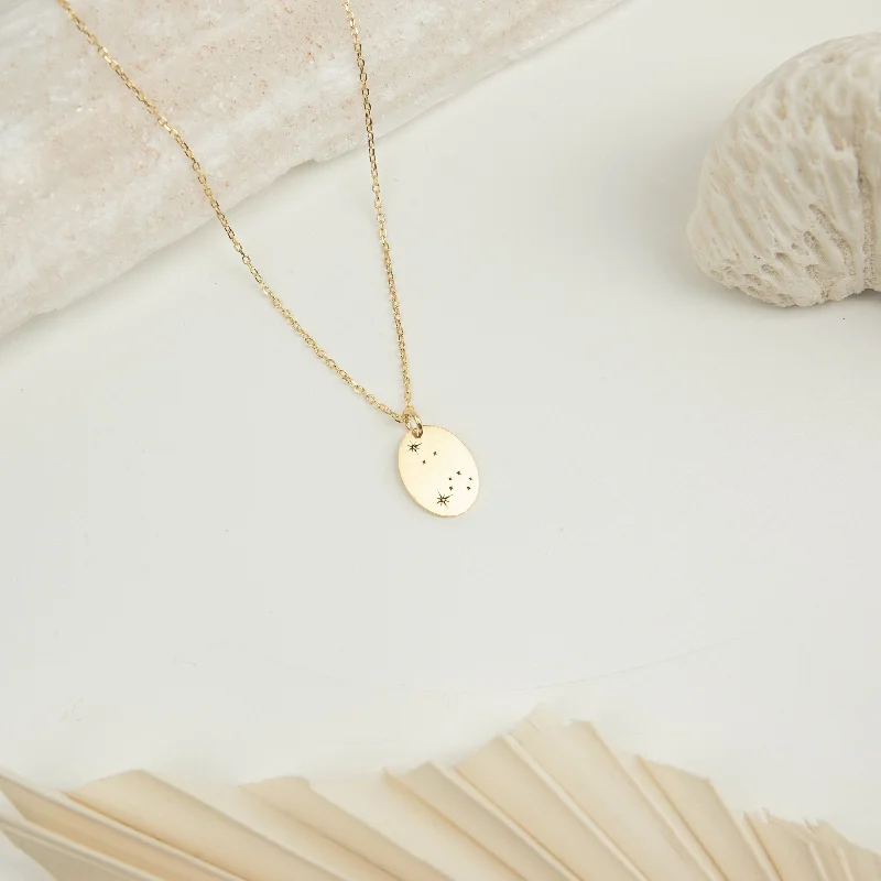 celestial sun and moon earrings Zodiac Constellation Necklace